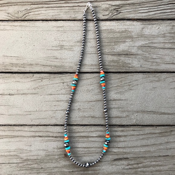 SOLD‼️Turquoise Spiny Oyster Navajo Pearl Style - Picture 3 of 5